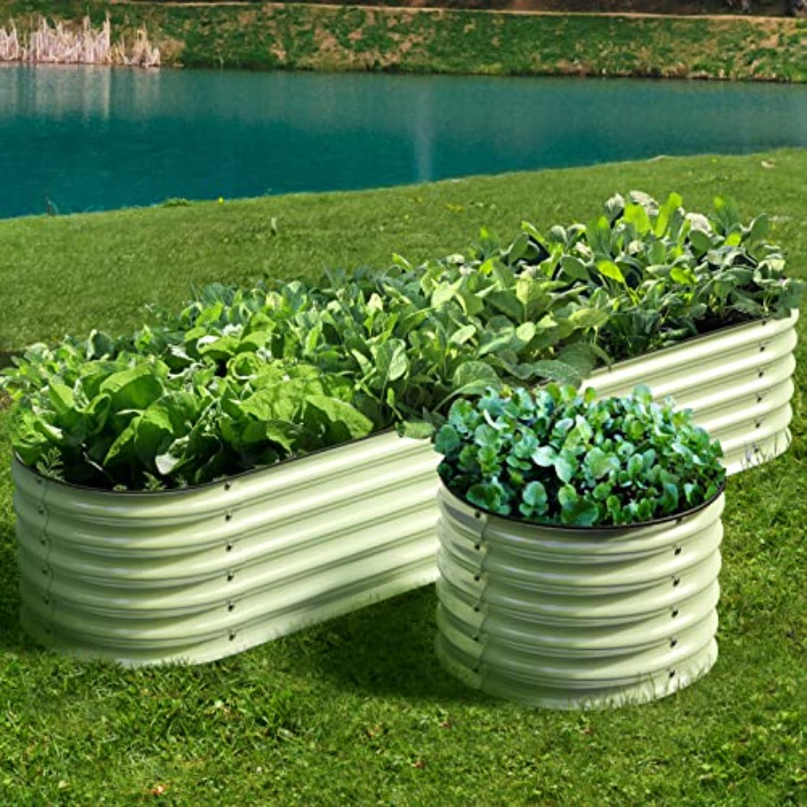 Raised Garden Bed - Modułowe, podwyższone ogrodowe lejki z ocynkowanej