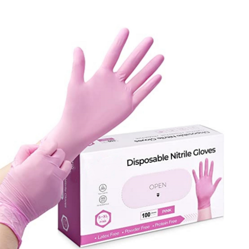 Różowe nitrylowe rękawice jedn – Garden Gloves recenzja i cena
