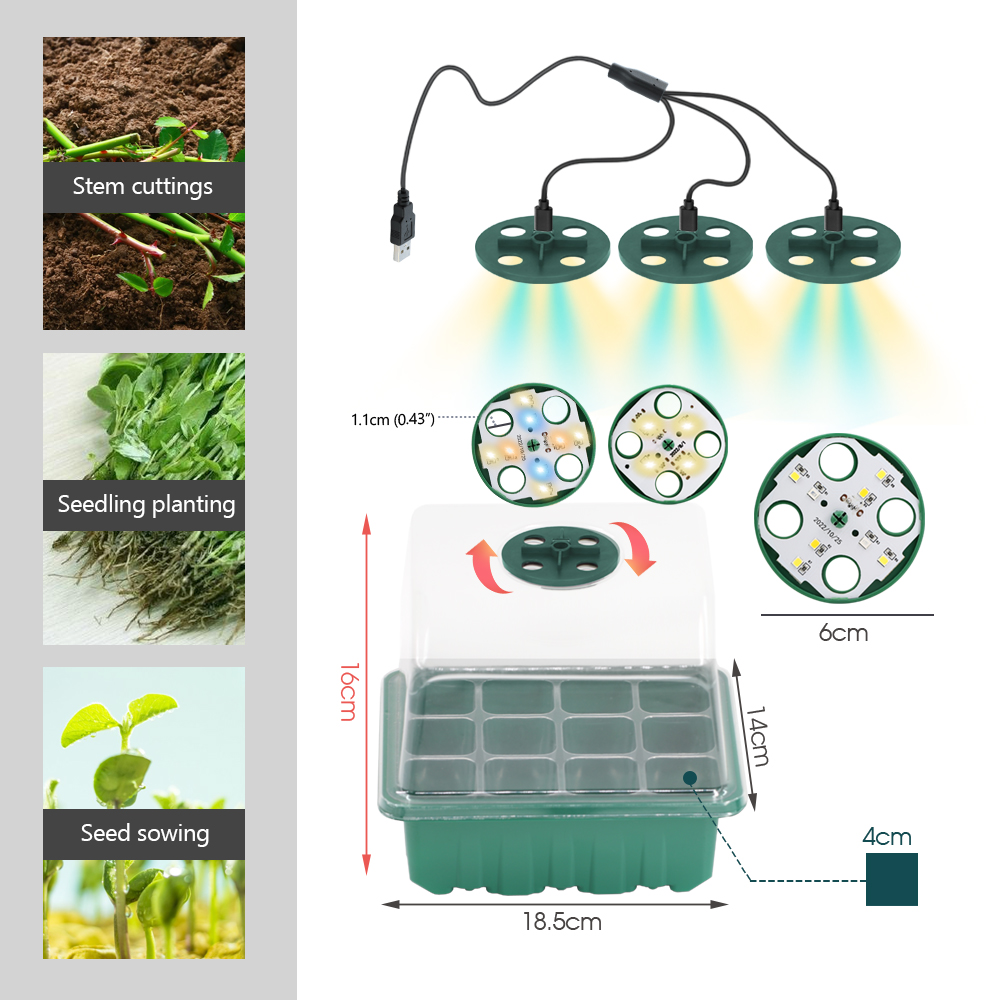 Doniczki LED do szkółek z oświ – Seed Starter Tray recenzja i cena