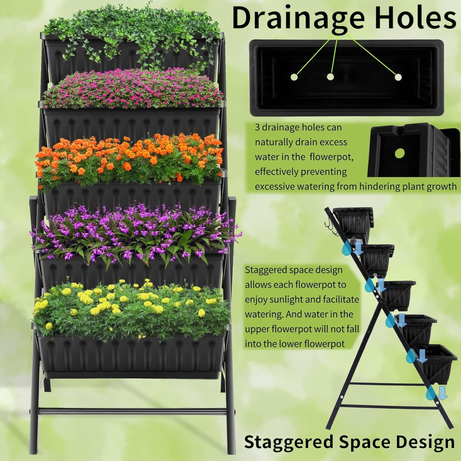 Pionowa doniczka metalowa 5-po – Vertical Planter recenzja i cena