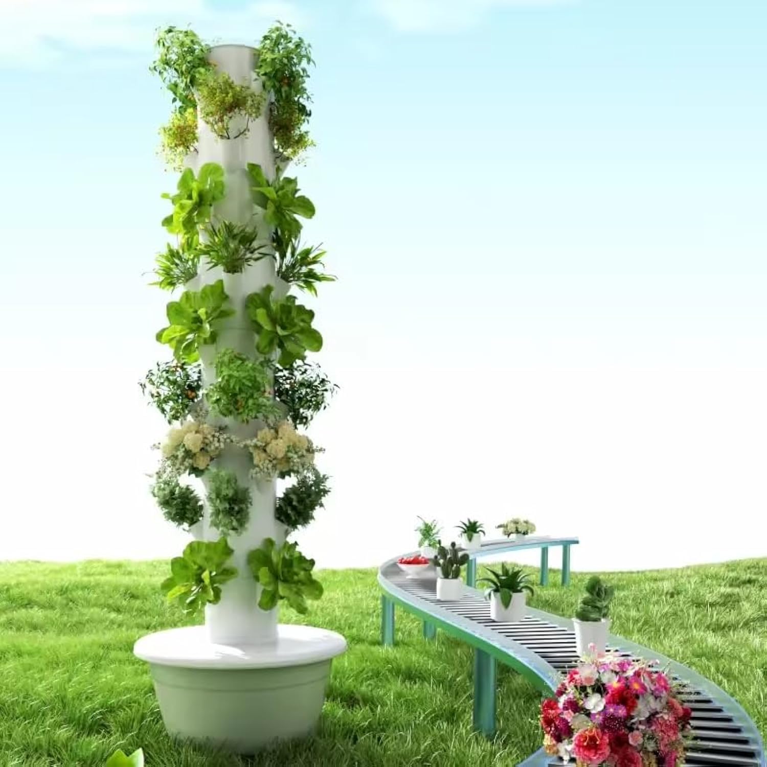 Wieża do hydroponiki pionowej, – Vertical Planter recenzja i cena